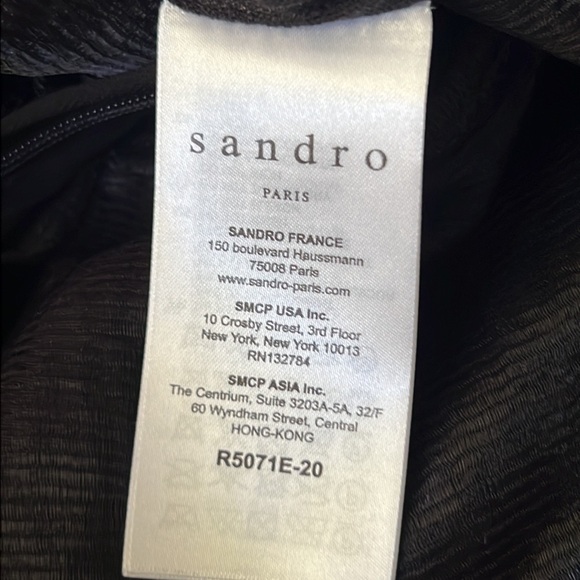 Sandro Pearl Embellished Dress Black Size FR 1/US XS - Picture 14 of 14